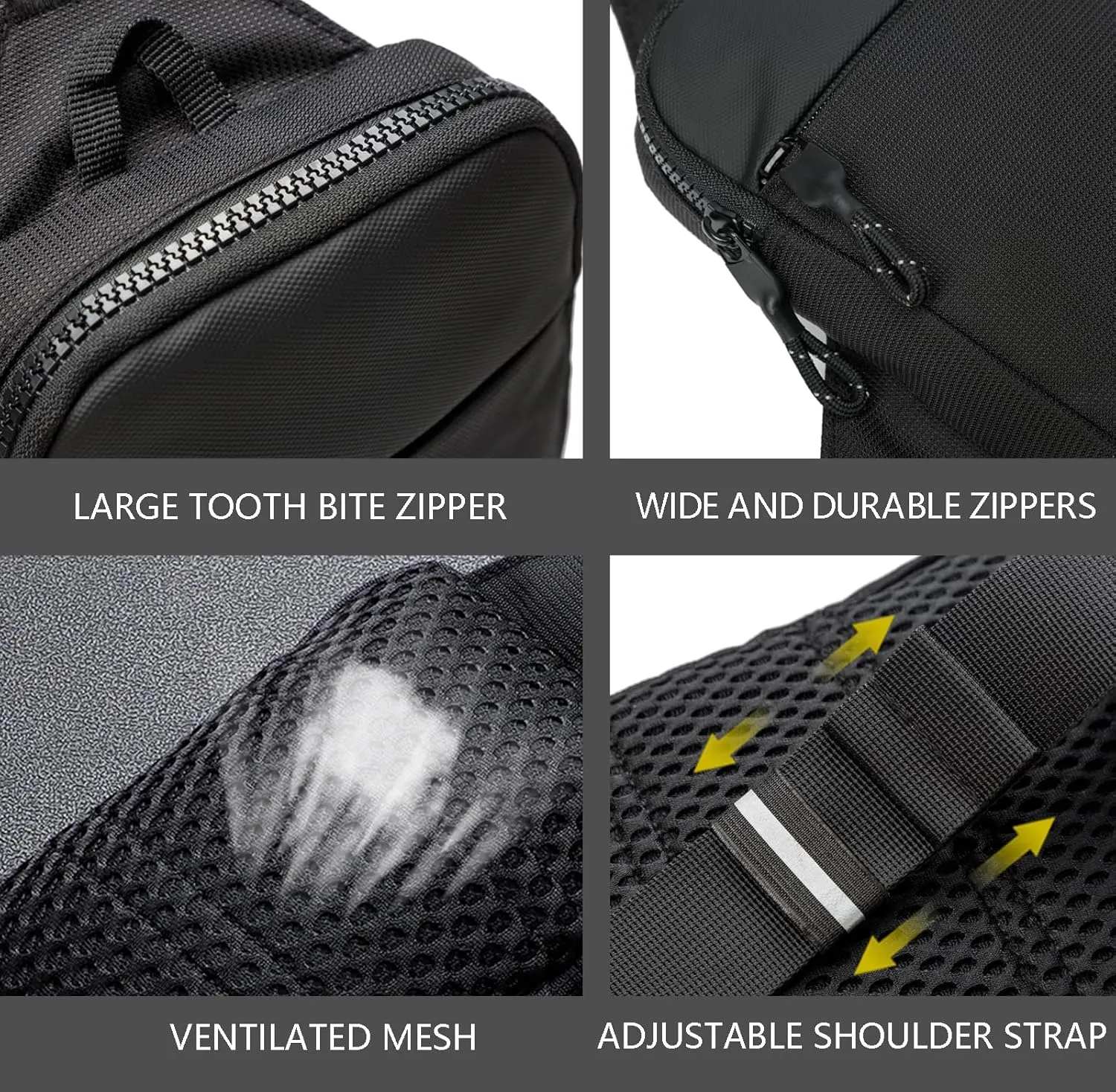 Mini Sling Bag for Men Women, Waterproof Utility Crossbody Backpack Chest Bag for Hiking Travel Sports Running