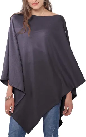 MissShorthair Women's Lightweight Knitted Scarf Poncho Sweater Cape Shawl Versatile Spring Summer Ponchos Wraps