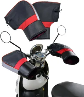 Motorcycle Handlebar Gloves Windproof Waterproof Winter Cycling Gloves Mittens Universal Motorbike Hands Warmer Snowmobile Scooter ATV Motorbike Handle Grip Gloves Thermal Gloves E-bike Cycling Gloves
