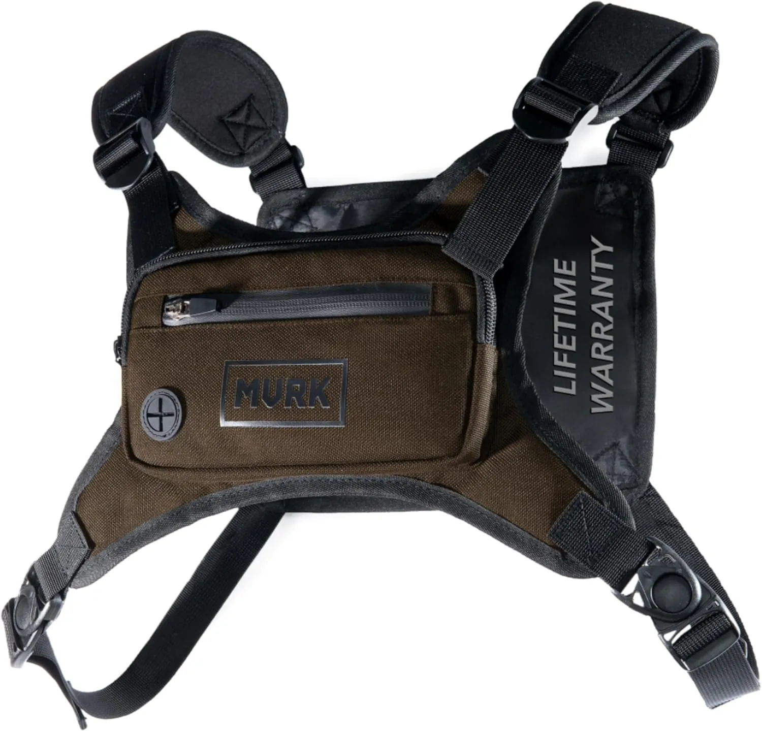 MVRK Water Resistant Chest Pack - Running Vest for Workouts, Running Phone Holder Extra Storage, Lightweight Running Pack