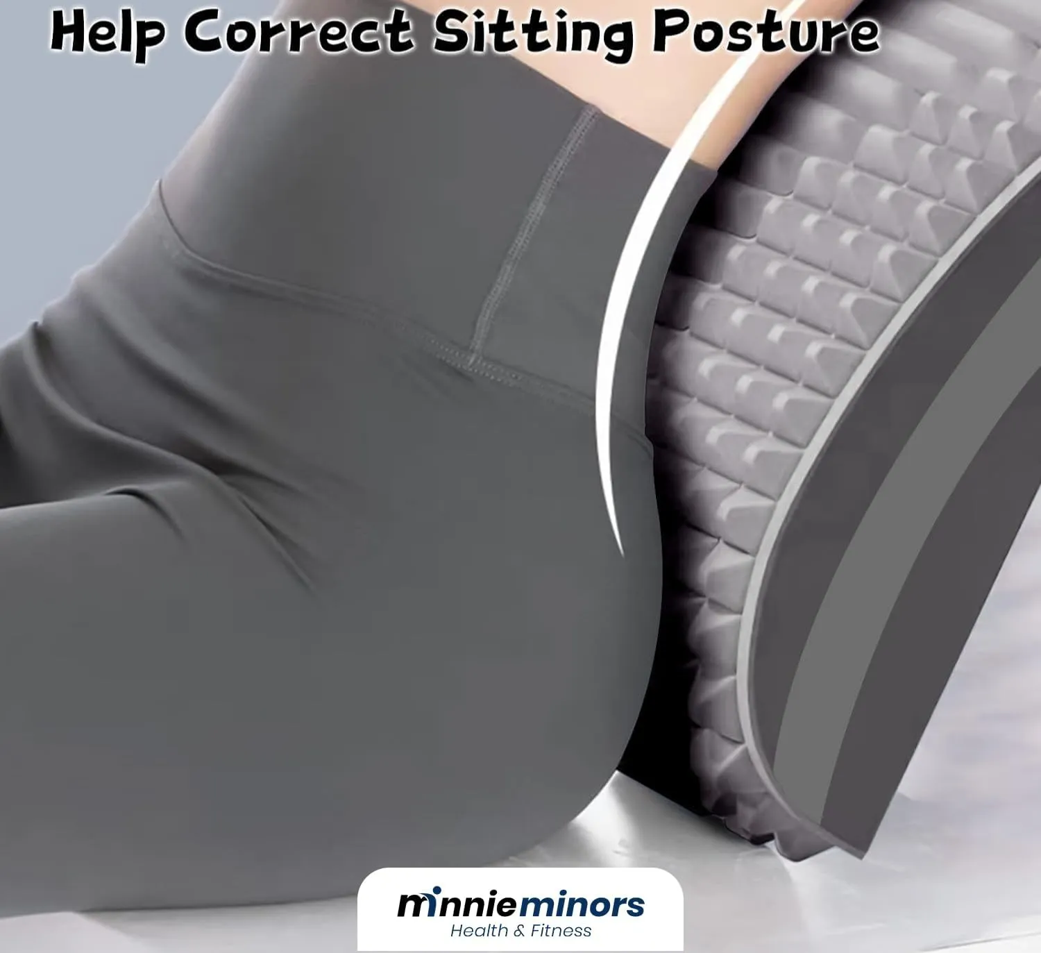 Neck & Back Stretcher Acemend Refresh Neck & Back Stretcher Posture Corrector Lumbar Stretcher for Neck Pain Relief Adjustable Spine Board Herniated Disc Lower Back Upper Back and Shoulder (Grey)