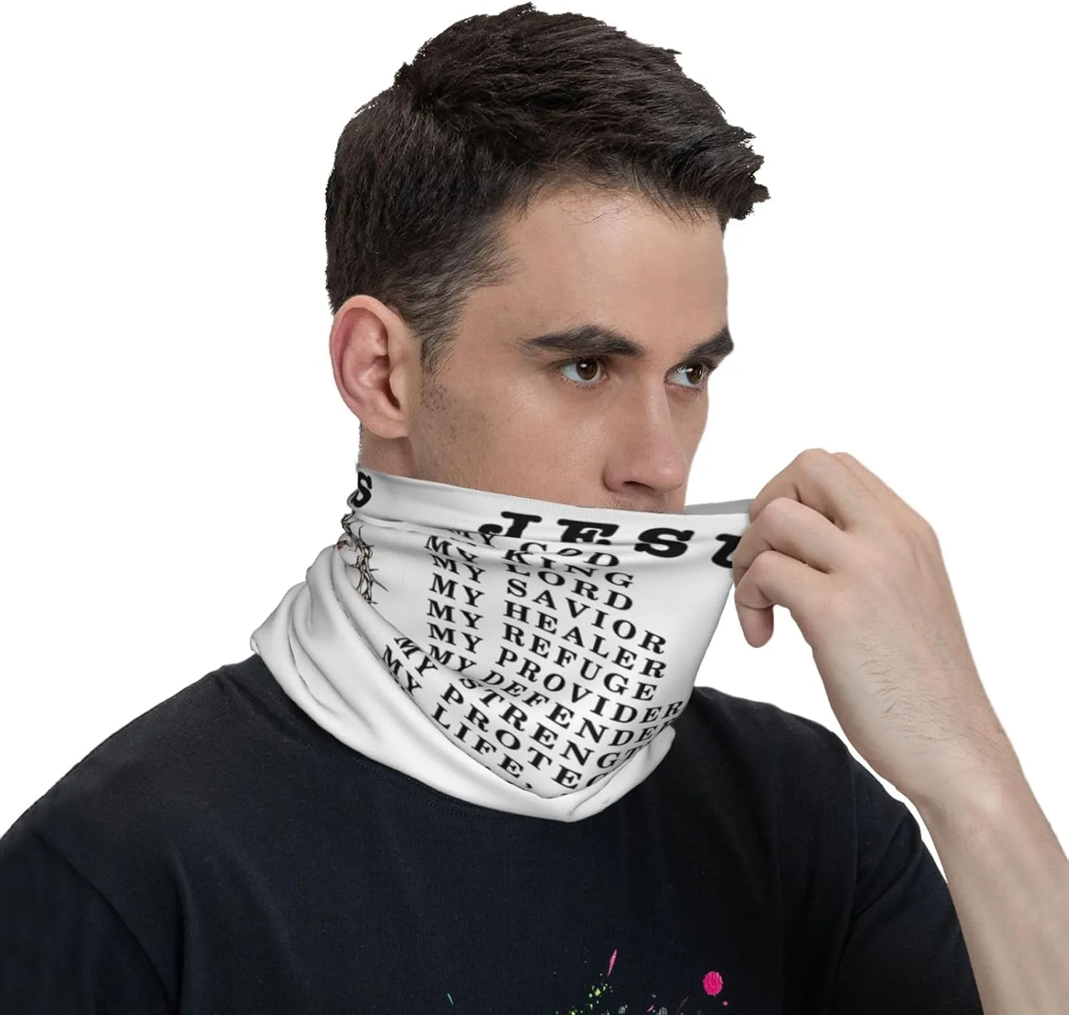 Neck Gaiter Face Cover Mask Bandana Gator Balaclava Tube Face Scarf Headband Sport Mask Outdoor Sun Protection for Men Women