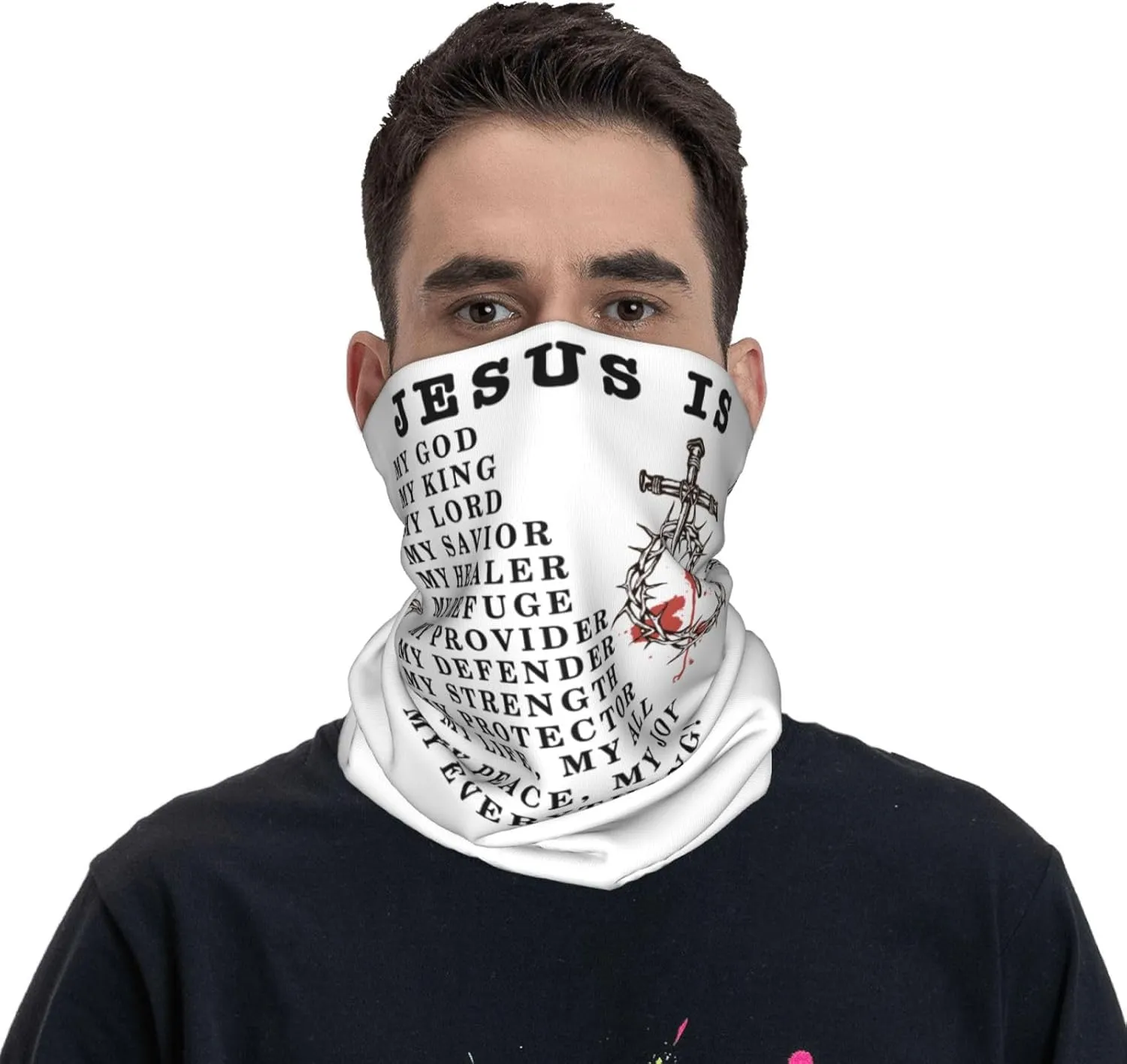 Neck Gaiter Face Cover Mask Bandana Gator Balaclava Tube Face Scarf Headband Sport Mask Outdoor Sun Protection for Men Women