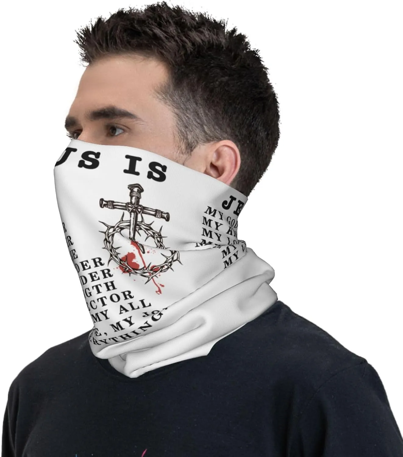 Neck Gaiter Face Cover Mask Bandana Gator Balaclava Tube Face Scarf Headband Sport Mask Outdoor Sun Protection for Men Women