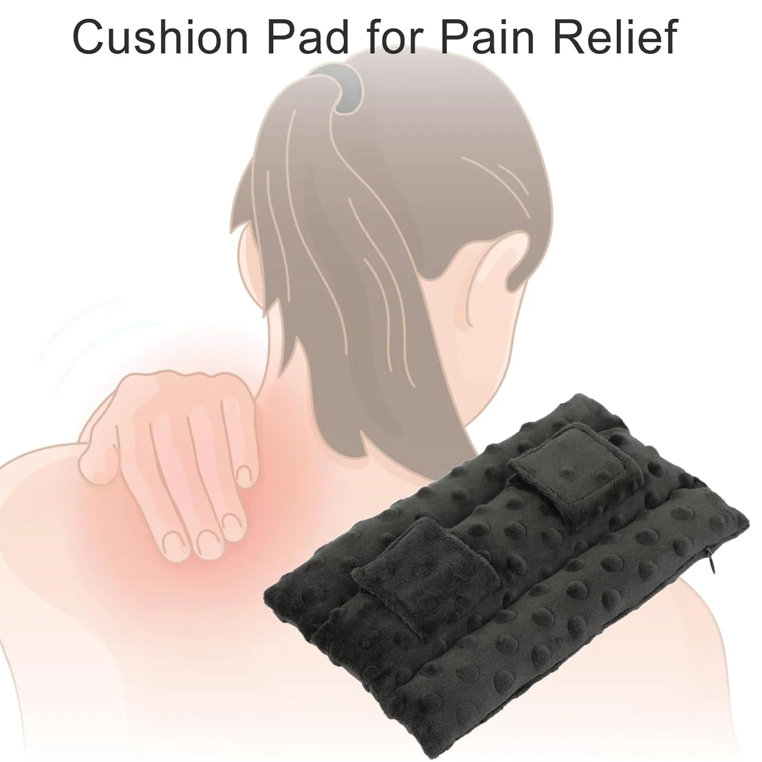 Neck Pad Strap Cushion Pillow for Arm Sling Arm Brace Cushions Shoulder Strap Pads Elbow Wrist Injury Cast Rotator Cuff Replacemet Surgery Support Padding Minky Dot Black
