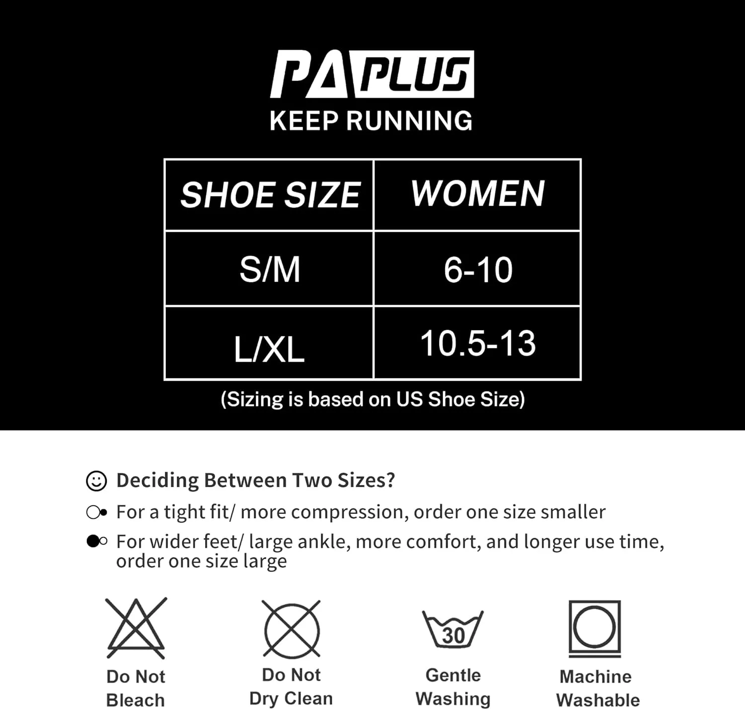 PAPLUS Compression Running Socks Women (6 Pairs), Ankle Athletic Socks Low Cut with Arch Support