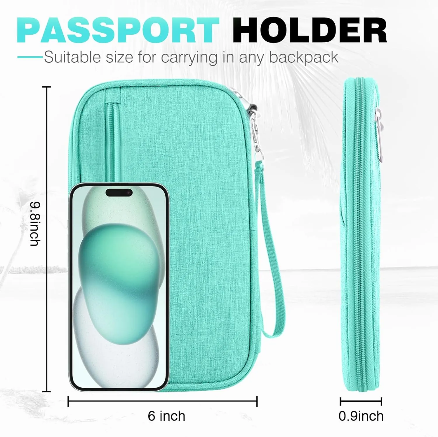 Passport Holder Family RFID Travel Document Organizer for Women Waterproof Passport Wallet Men Portable Case for Cards