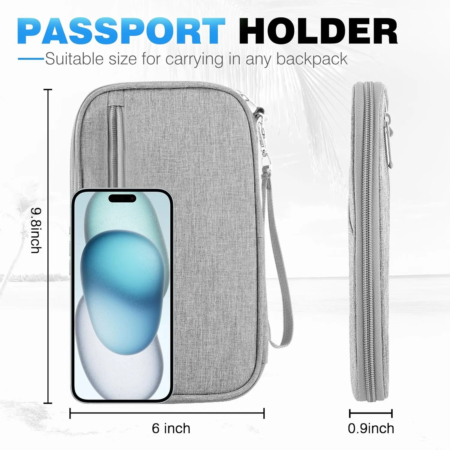 Passport Holder Family RFID Travel Document Organizer for Women Waterproof Passport Wallet Men Portable Case for Cards
