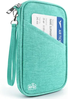 Passport Holder Family RFID Travel Document Organizer for Women Waterproof Passport Wallet Men Portable Case for Cards