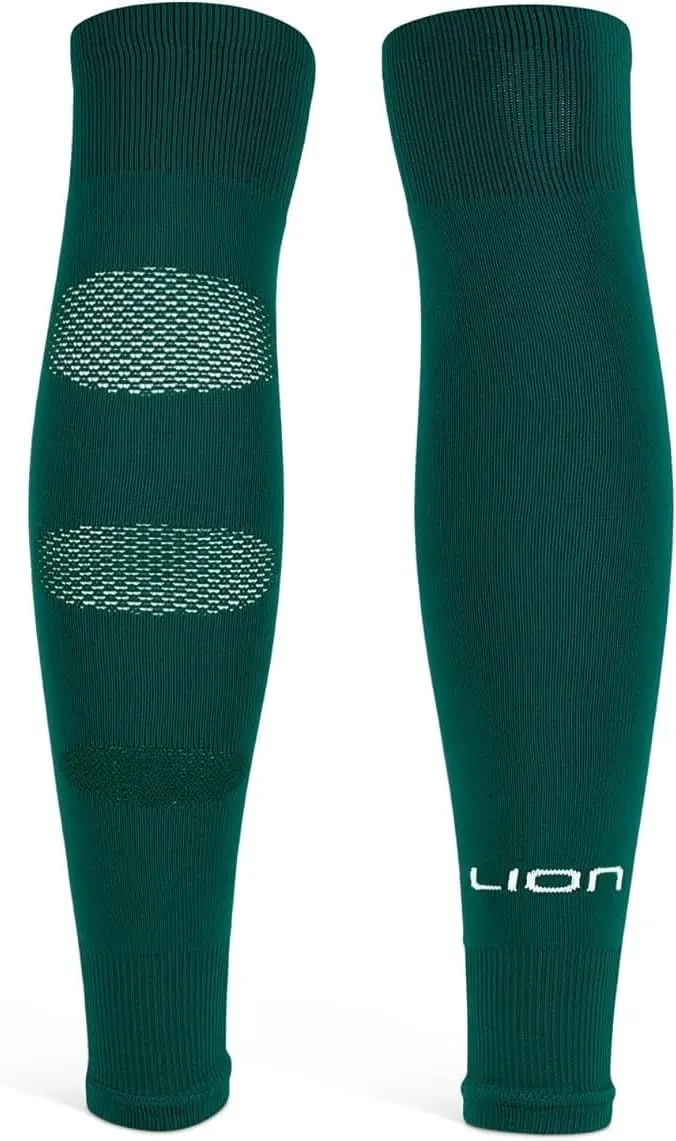 Performance Soccer Sock Sleeves - Lion Breathe Technology Breathable Mesh to Reduce Pressure On Calf - Youth and Adult Sizes
