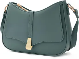 Prettyzys Crescent Shoulder Bag for Women, Vintage Retro Vegan Leather Clutch Tote Handbags Crossbody Bags Handbag for Women