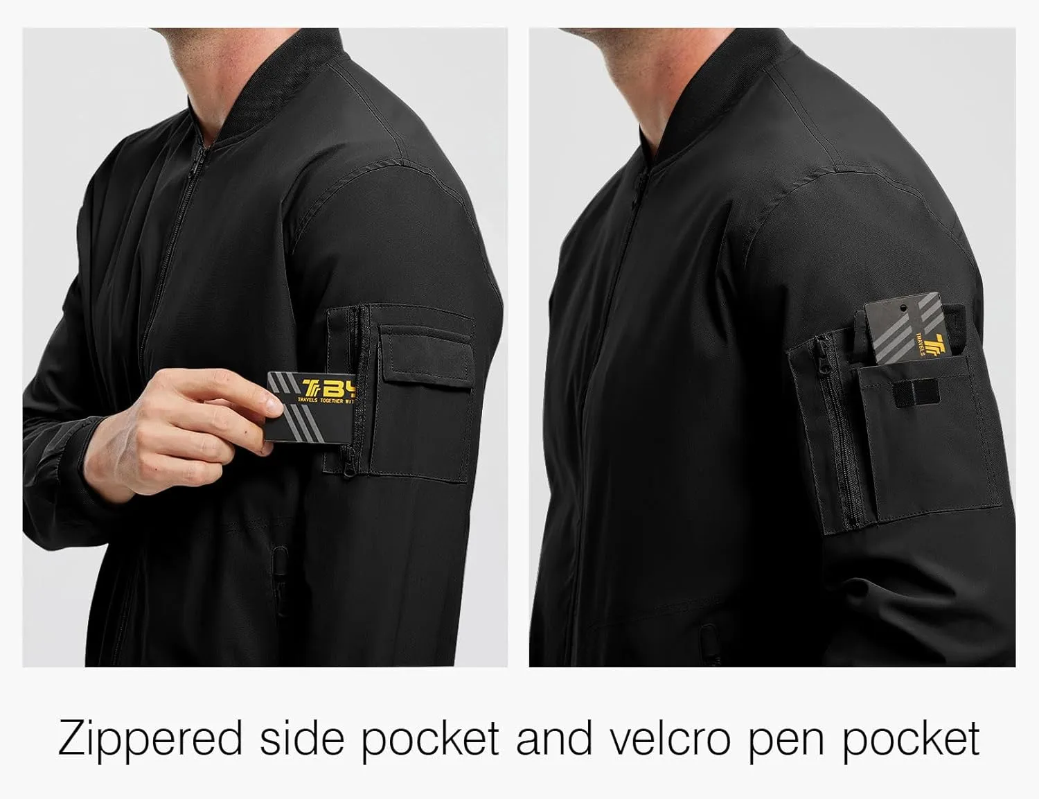 Rdruko Men's Lightweight Bomber Jacket Causal Fashion Stylish Windbreaker Light Jacket