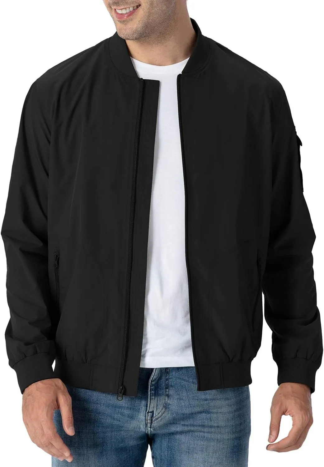 Rdruko Men's Lightweight Bomber Jacket Causal Fashion Stylish Windbreaker Light Jacket