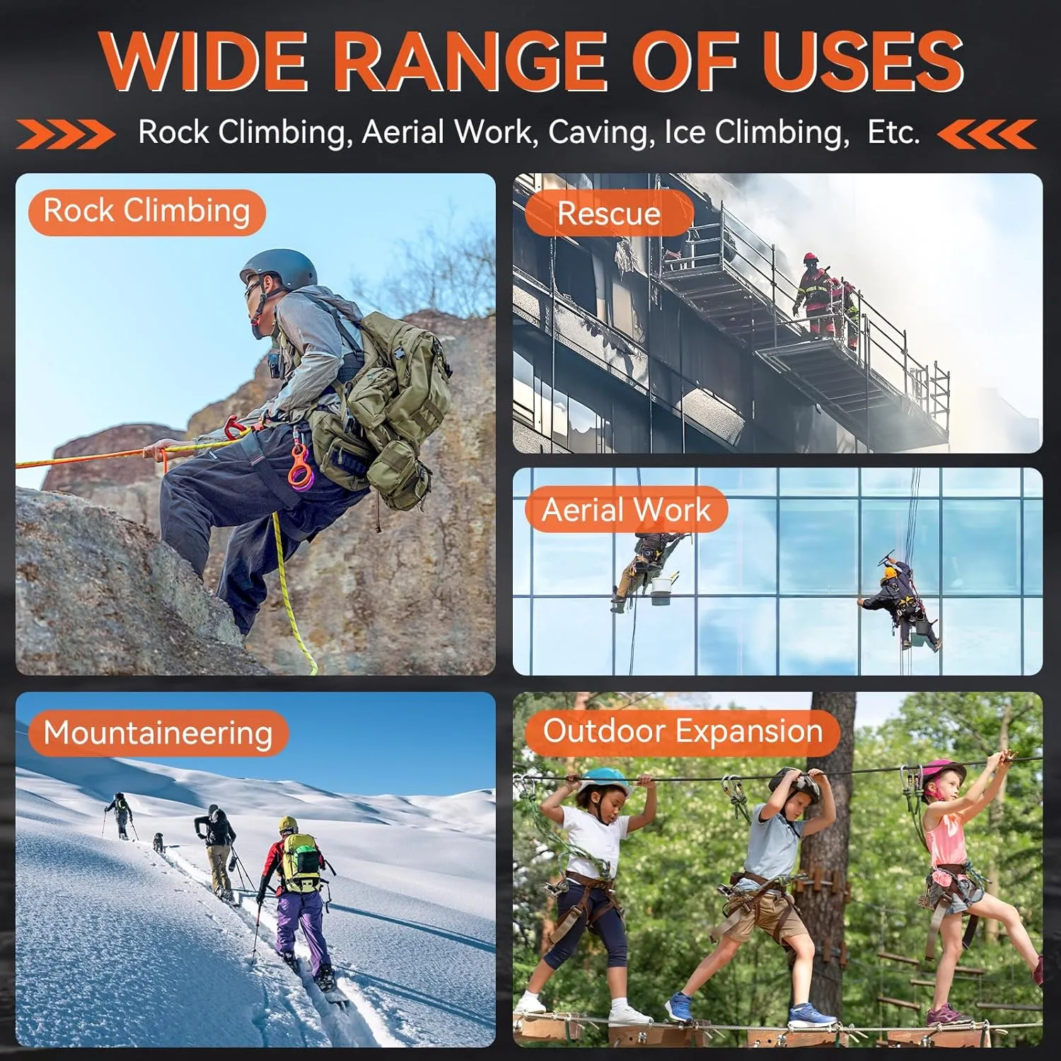 Rescue Figure 8 Descender Climbing Gear Downhill Equipment 35KN/3500kg 7075 Aluminum Alloy Rigging Plate for Climbing Belaying and Rappeling Device