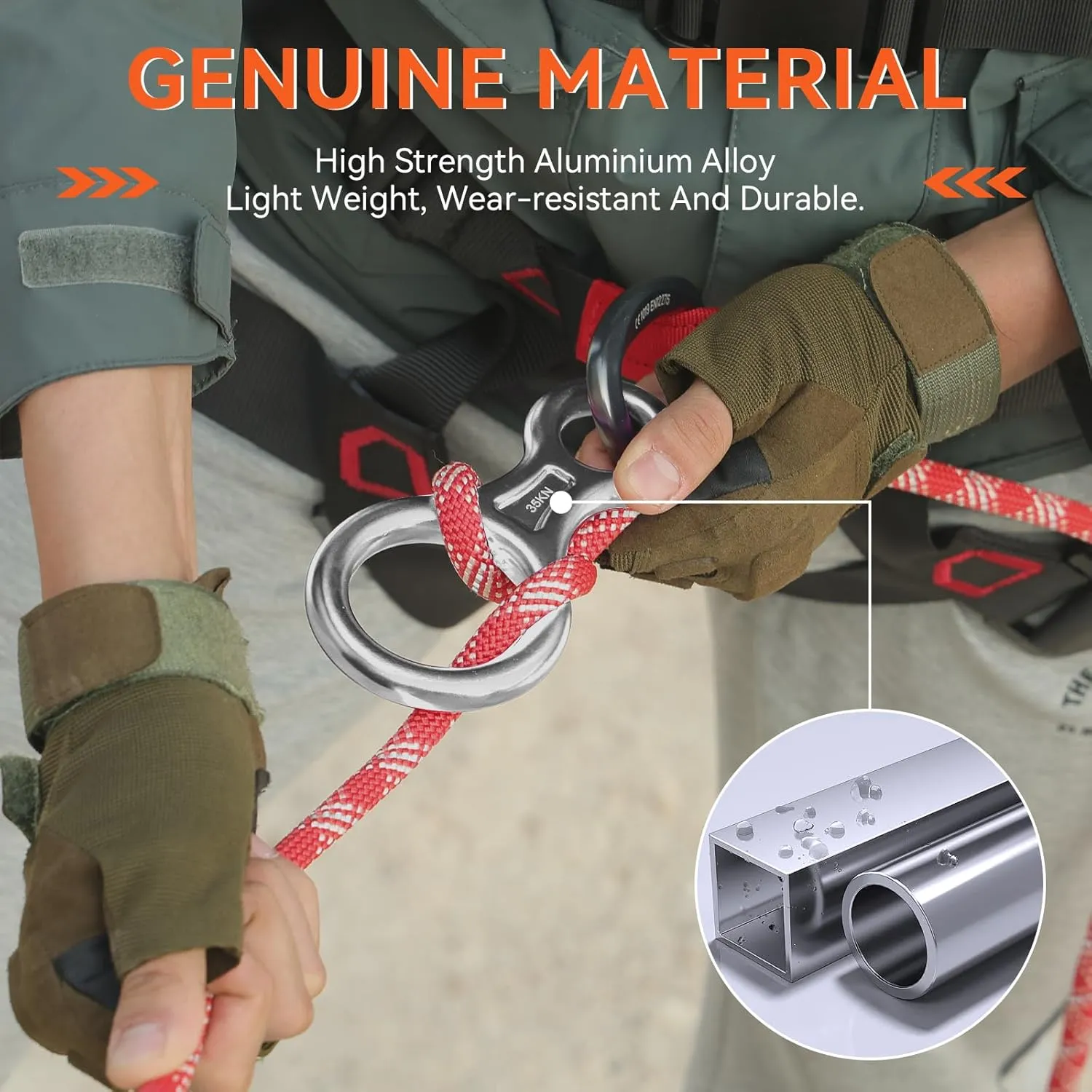 Rescue Figure 8 Descender Climbing Gear Downhill Equipment 35KN/3500kg 7075 Aluminum Alloy Rigging Plate for Climbing Belaying and Rappeling Device