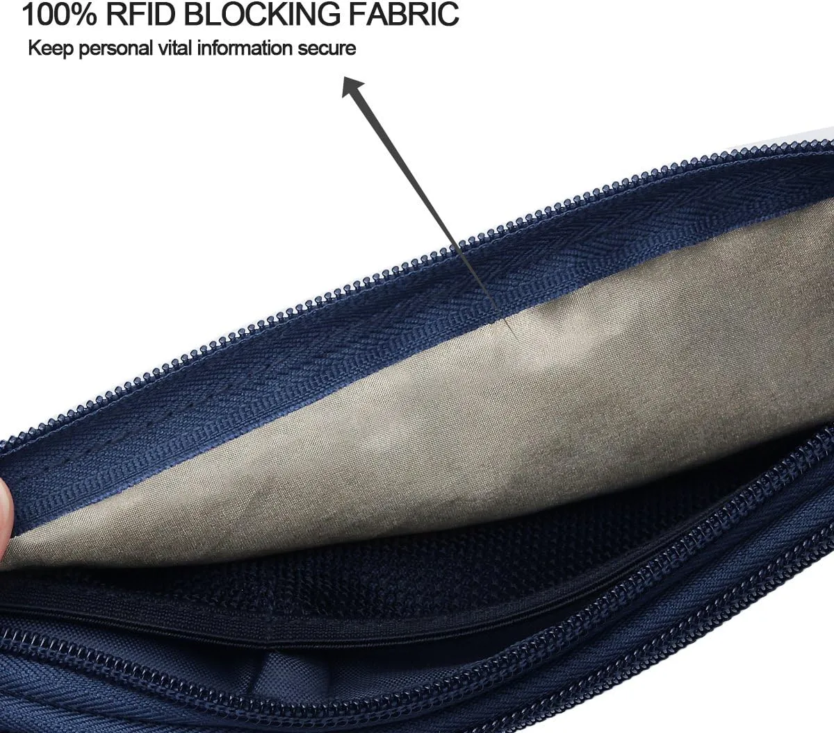 Ryaco Money Belt, Slim Passport Holder RFID Blocking Hidden Wallet Travel Essentials Pouch for Women Men With Adjustable Strap Waist Bag to Protect Cash, Credit Cards and Documents