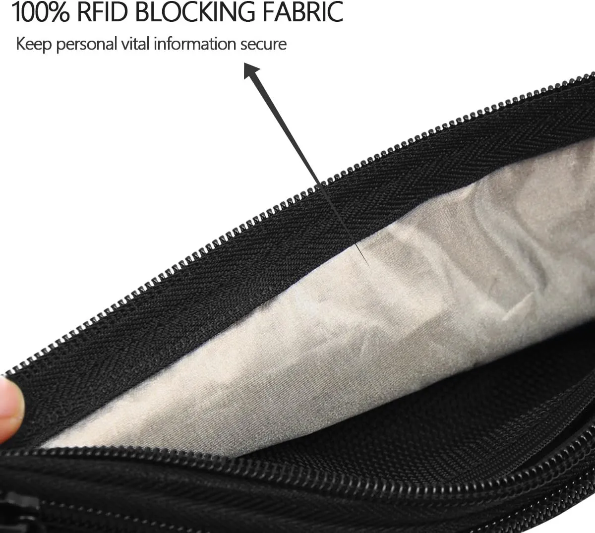 Ryaco Money Belt, Slim Passport Holder RFID Blocking Hidden Wallet Travel Essentials Pouch for Women Men With Adjustable Strap Waist Bag to Protect Cash, Credit Cards and Documents