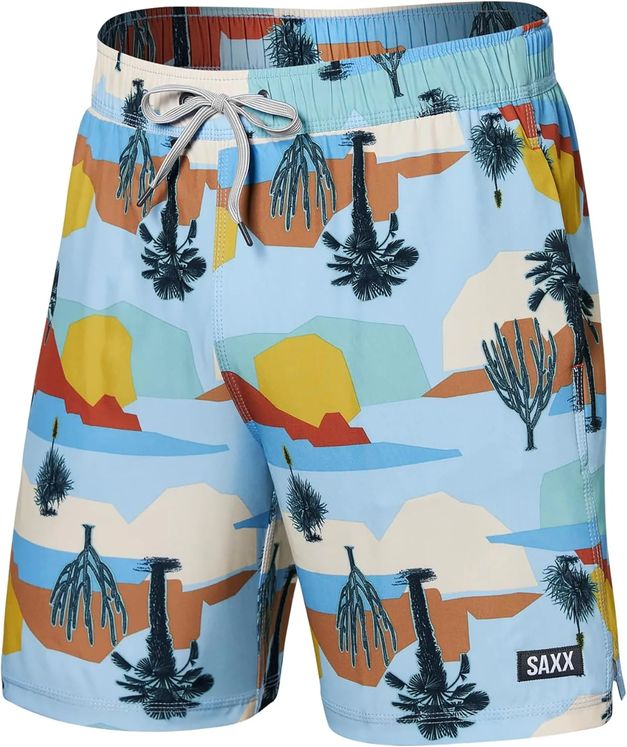 SAXX Underwear Co. Men's Oh Buoy 2N1 Volley 7" with Built-in Pouch Support, Fashion