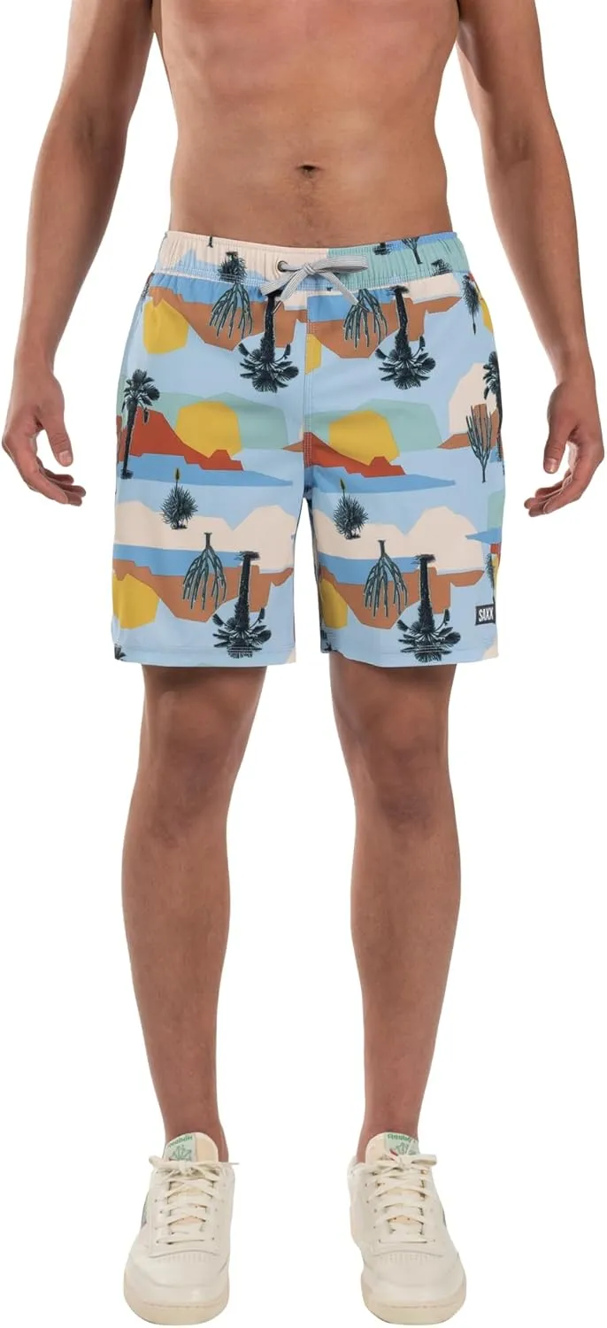 SAXX Underwear Co. Men's Oh Buoy 2N1 Volley 7" with Built-in Pouch Support, Fashion