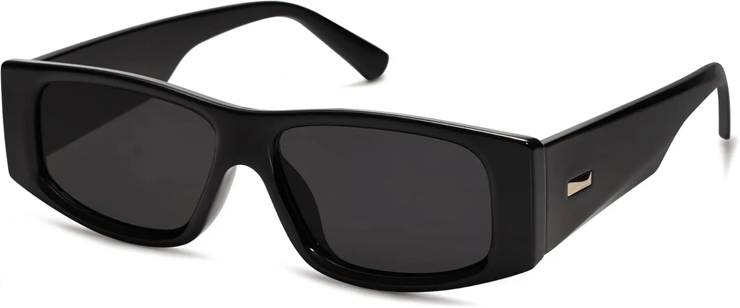 SOJOS Trendy Y2K Rectangle Polarized Sunglasses for Women Men Fashion Designer Rave Sunglasses SJ2228