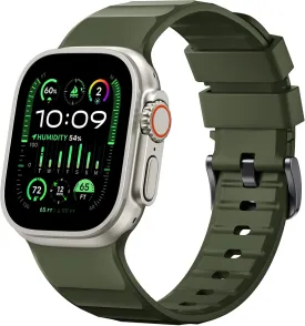 Sport Band Compatible with Apple Watch 49mm 46mm 45mm 44mm 42mm for Men Women, Soft Silicone Breathable Wristband Replacement Strap for iWatch Ultra 2 SE Series 10 9 8 7 6 5 4 3 2 1