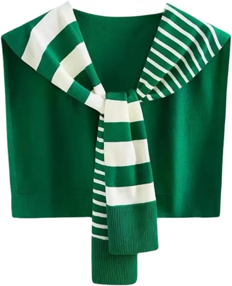 Sweater Shawl Wraps for Women Sweater Knitted Knotted Shawls Travel Casual Scarf Cape Shoulder Tops Fashion Wrap