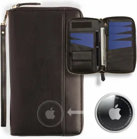 Travel Document Organizer - RFID Passport Wallet Case Family Holder Id Wristlet