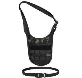 Underarm sling bag for men,Slim anti theft Conceal Carry crossbody tactical Chest Molle bag with Elastic Waistband