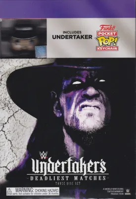 Undertaker's Deadliest Matches 3-Disc Set with Funko Pop Keychain