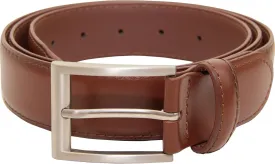 VANGELO Men Classic Dress Belt Black Brown Coffee Cognac Ivory White Fits Waist Length from 28 to 70 Inch