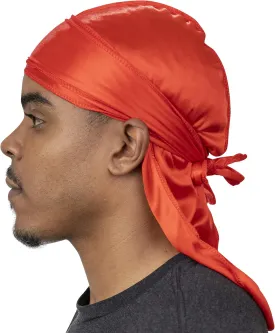 Veeta Superior Silk Durag - Smooth Silk Durag for Men & Women, Long Double Wide Straps, Outside Seam Triple Stitch Du Rag