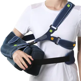 Velpeau Shoulder Abduction Sling with Two Removable Pillows, Shoulder Immobilizer Strap for Sleeping, Rotator Cuff Surgery, Medical Sling for Women & Men, Fits Left & Right Arm (L, Bust 41)