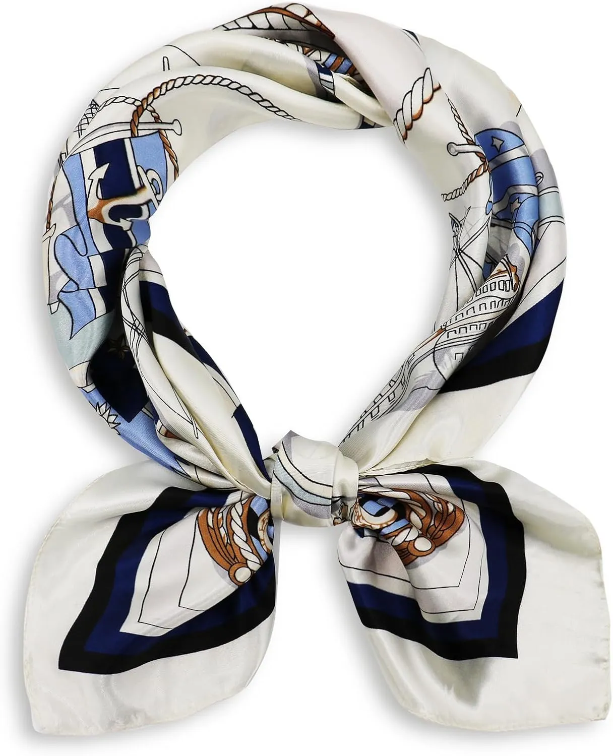 vimate 35" Square Silk Like Head Scarf - Women's Fashion Silk Feeling Scarf for Hair Wrapping and Sleeping at Night.