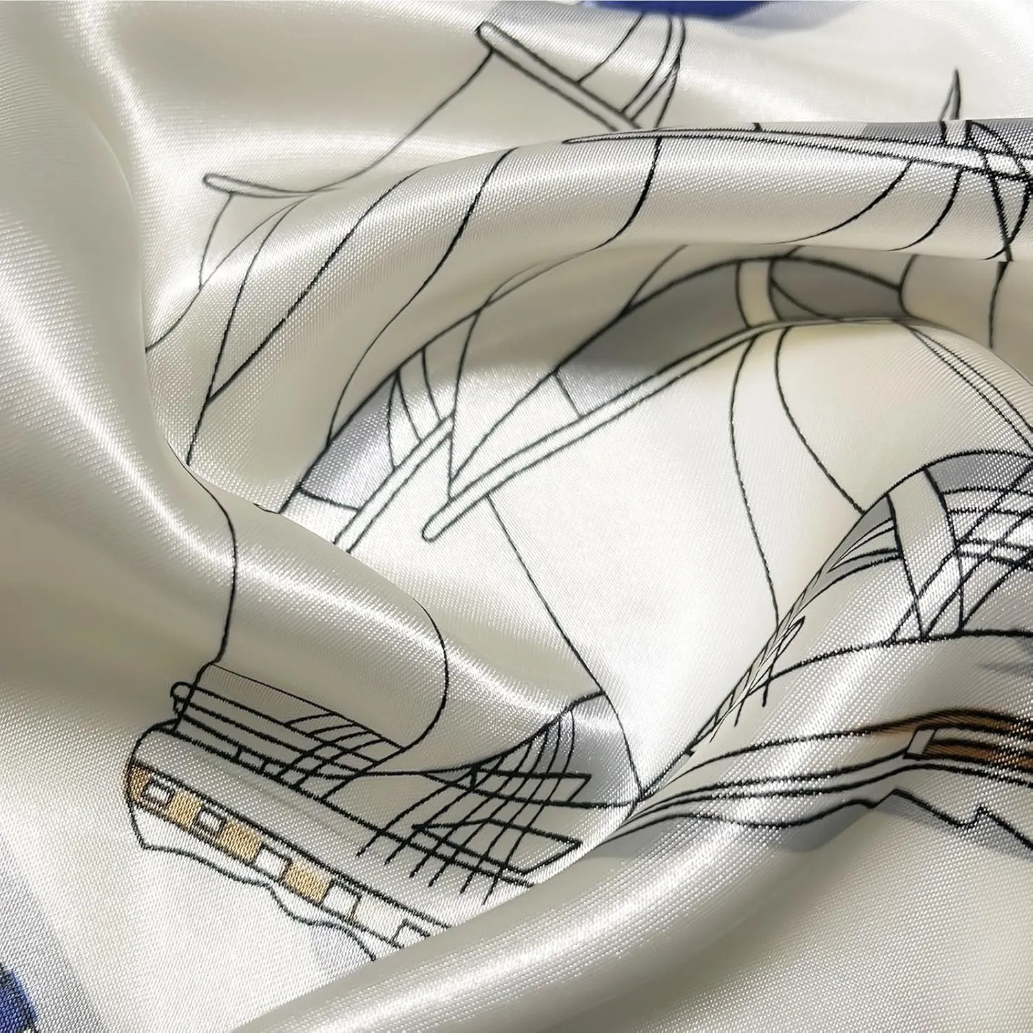 vimate 35" Square Silk Like Head Scarf - Women's Fashion Silk Feeling Scarf for Hair Wrapping and Sleeping at Night.
