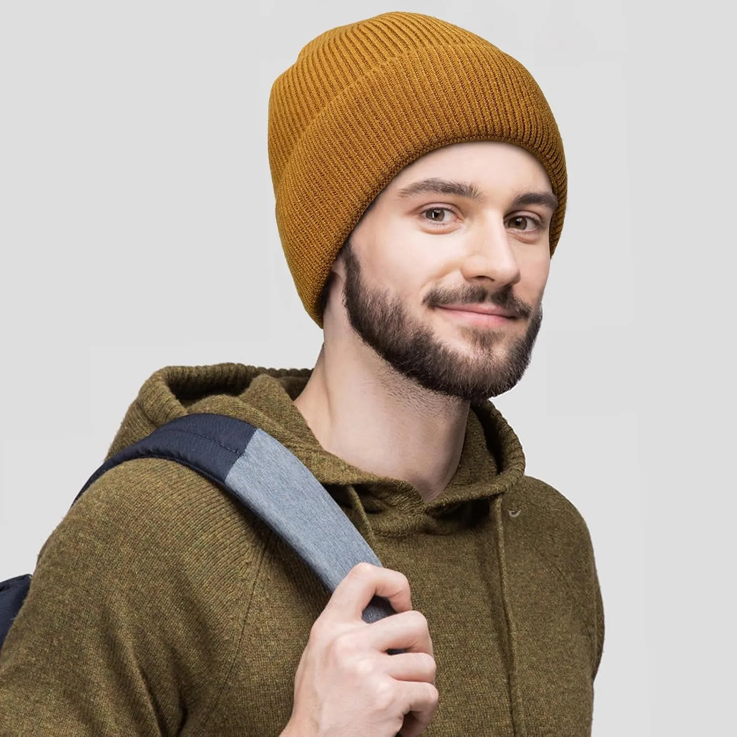 Winter Beanie Hat for Men Women Fleece Lined Knit Beanie Soft Cuffed Thick Warm Beanie Hats Unisex