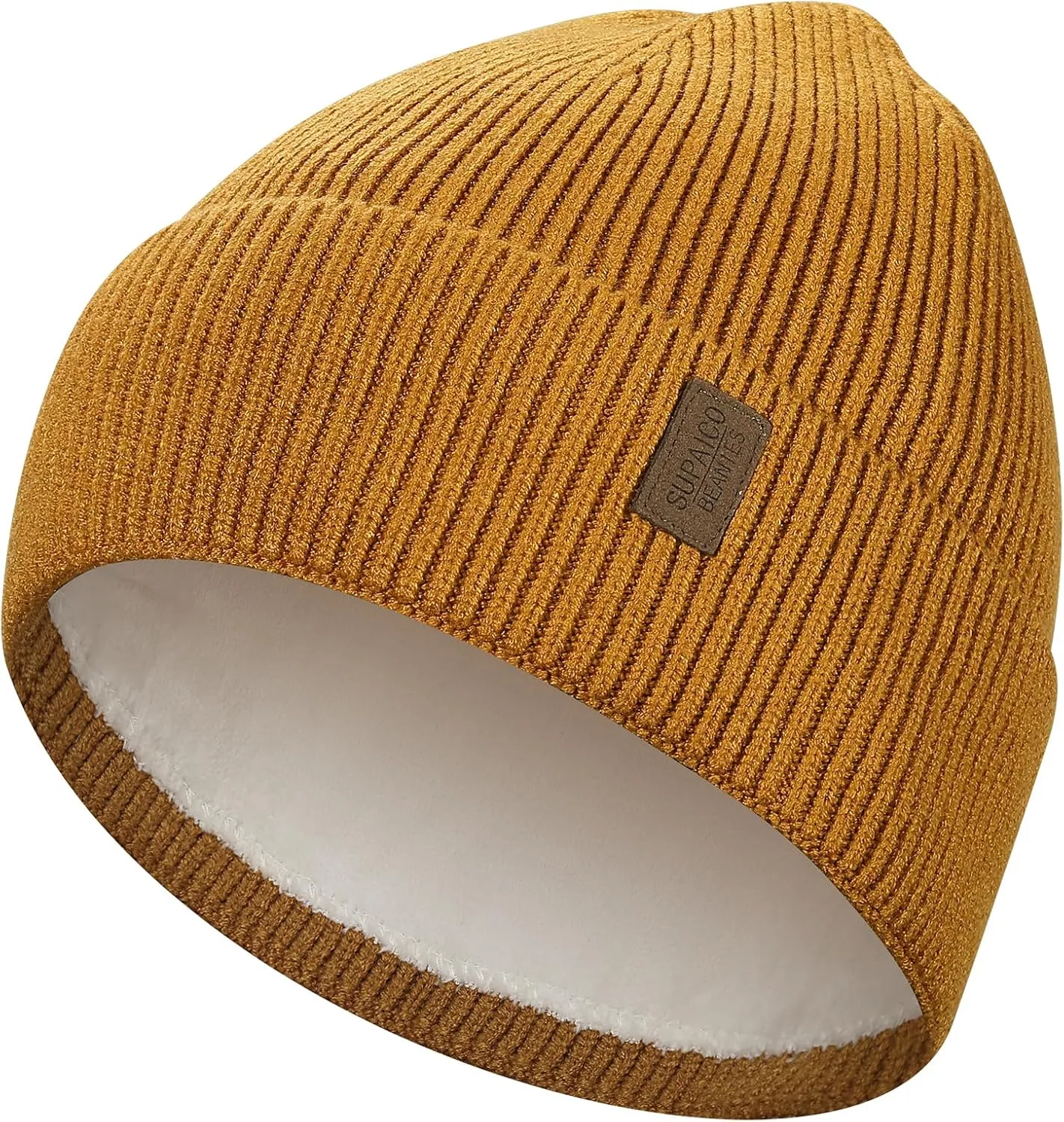Winter Beanie Hat for Men Women Fleece Lined Knit Beanie Soft Cuffed Thick Warm Beanie Hats Unisex