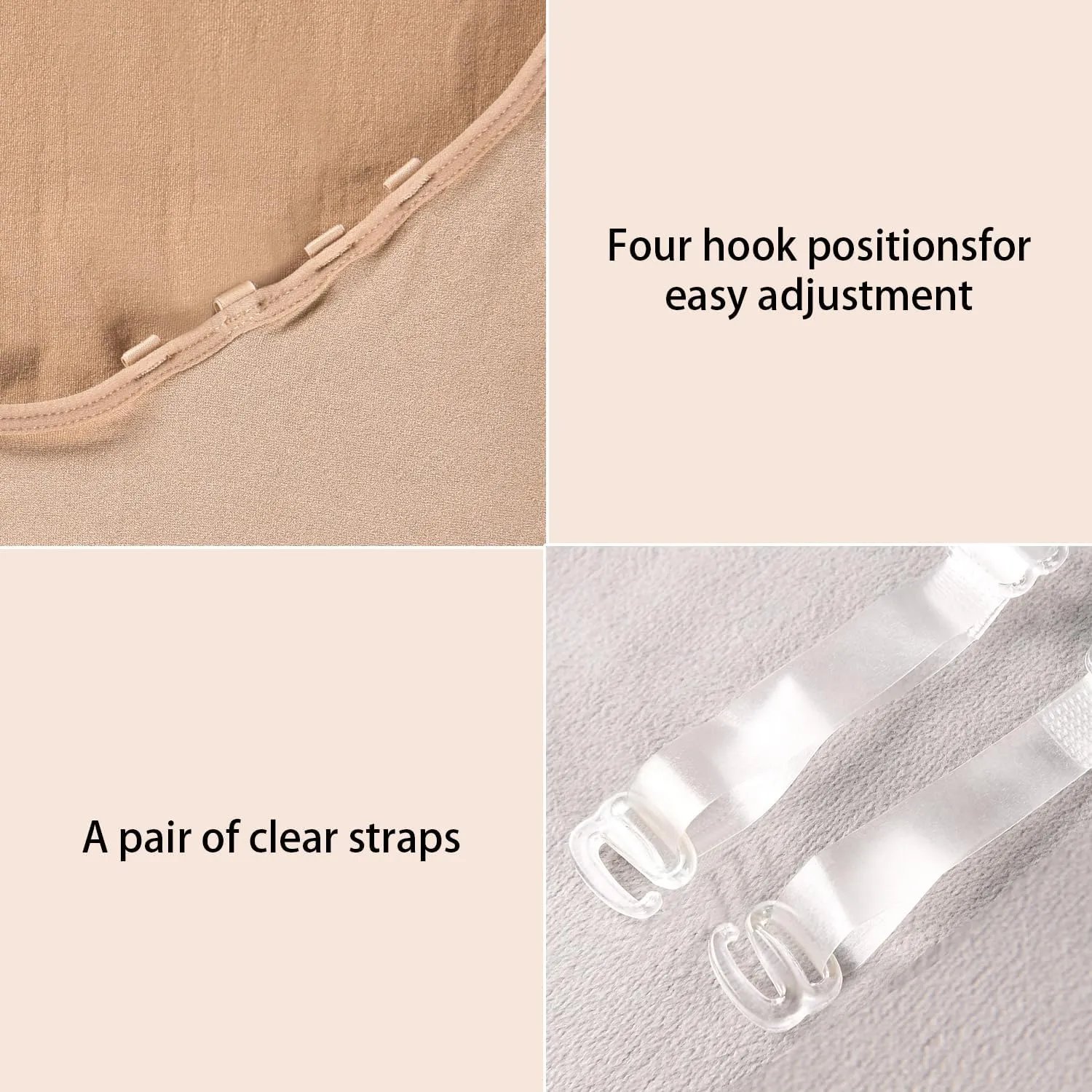 Women and Girls Seamless Nude Leotard Camisole Dance Leotard for Ballet Undergarment Leotard with Clear Straps