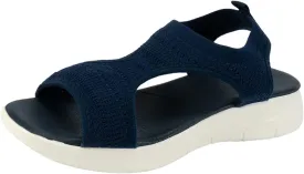 Women's Sandals Arch Support Wedge Sandals Orthopedic Walking Sandals Summer Open Toe Ankle Strap Shoes