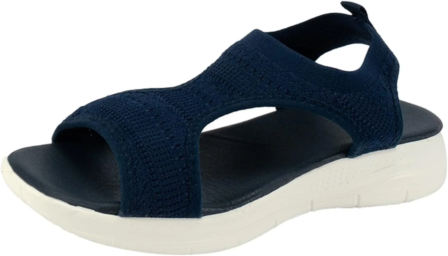 Women's Sandals Arch Support Wedge Sandals Orthopedic Walking Sandals Summer Open Toe Ankle Strap Shoes