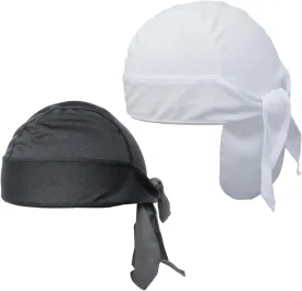 yueton 2PCS Riding Outdoor Headband Sweatwicking Sports Cap Motorcycle Small Cap Headband Quick Drying Pirate Hat Helmet Lining Cap for Men and Women Outdoor Sports Cycling Running Fishing