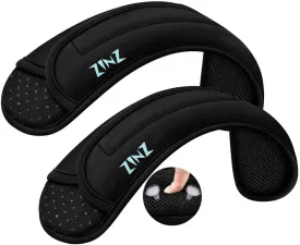 ZINZ 2-Pack Universal Shoulder Pad with Ultra thick Cushion for Bag Luggage Bag Crossbody, Plus Long & Anti-Slip & Breathable,Black-2Pack